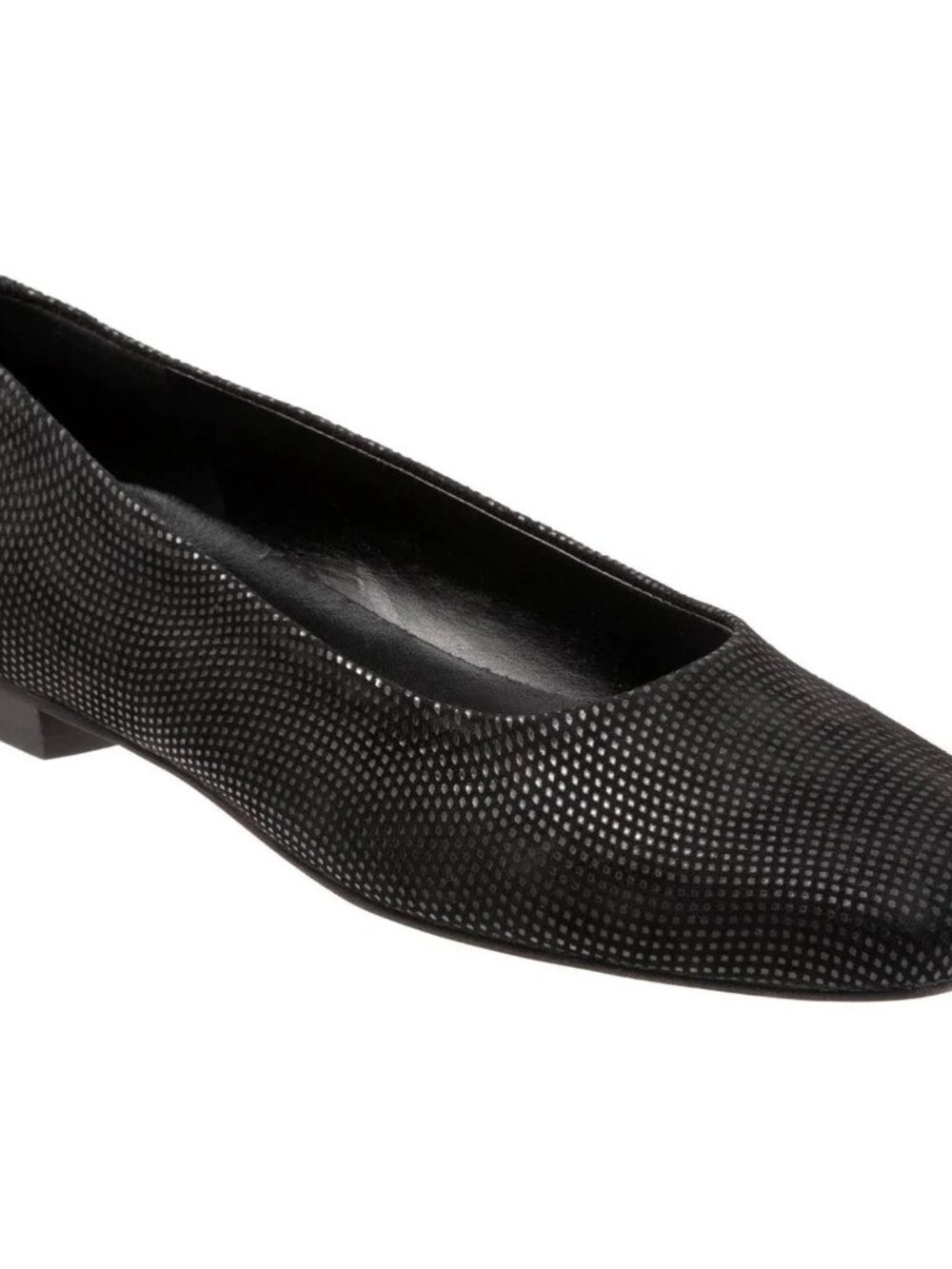 Trotters Honor Shoes Black Mini Dot Leather Upper Women's Size 5 65% off Retail